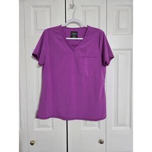 Cherokee medical uniforms medium women's purple scrub top